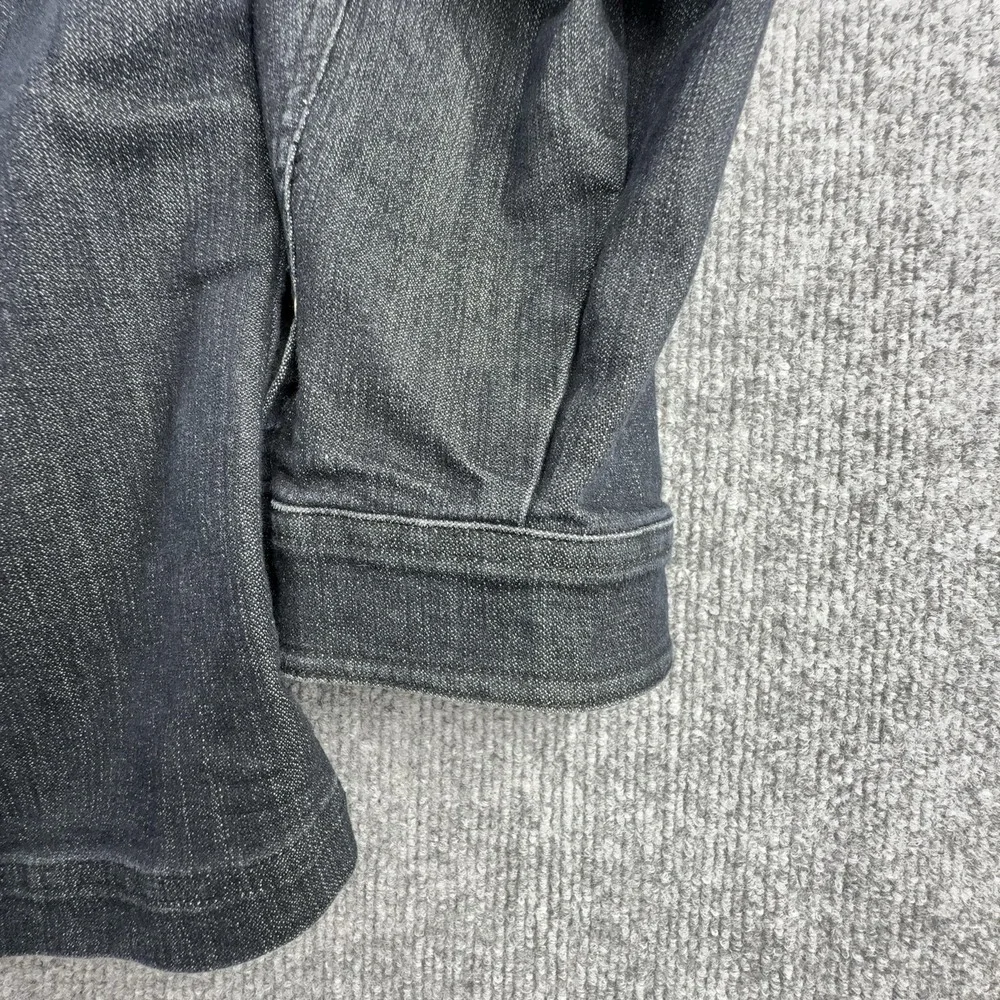 Allison Daley Jacket Womens 22W Blue Denim‎ Button Front Collared Casual Unlined